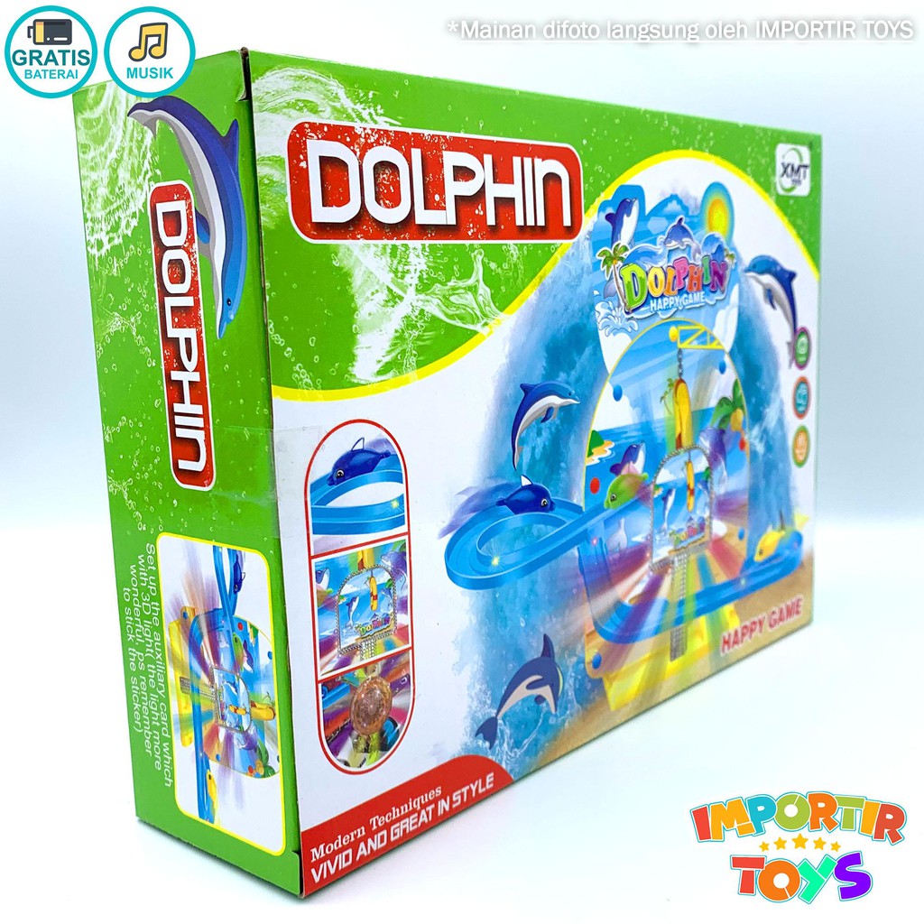 Mainan Pinguin Lumba lumba Magnet Anak MAGICAL HAPPY DOLPHIN FREE BATRE