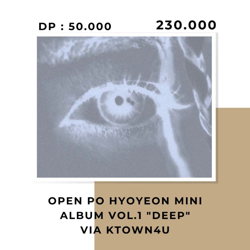 [booked] HYOYEON FIRST MINI ALBUM "DEEP" + POSTER KTOWN4U