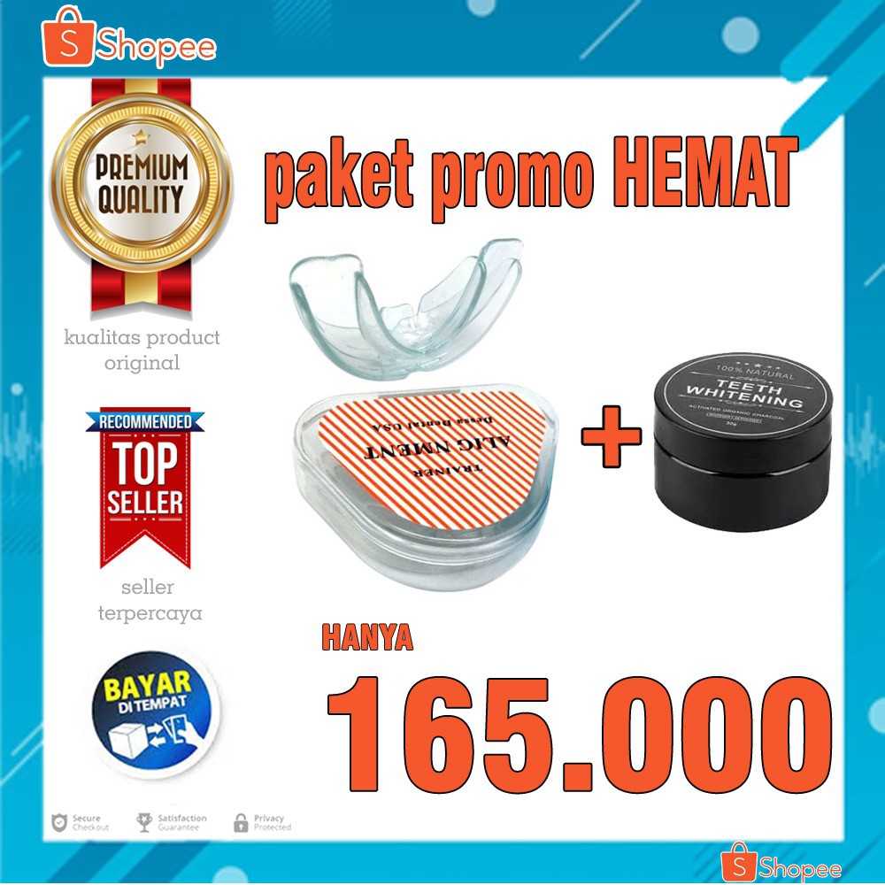 Paket Promo Hemat Spesial Perapi Gigi Phase Premium Putih Plus Pemutih Gigi Charcoal Powder