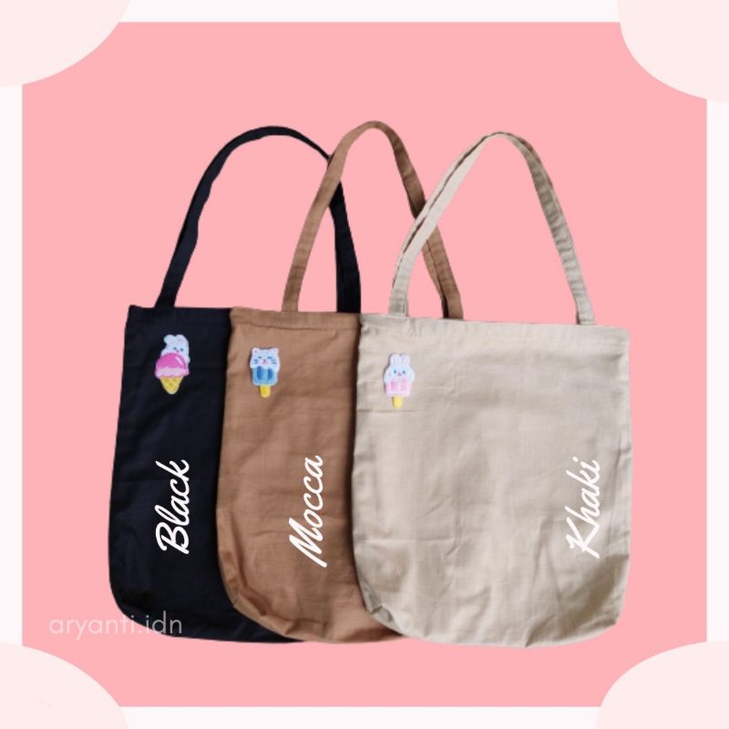 Totebag Sun Fun Day Tas Kuliah Motif Bordir