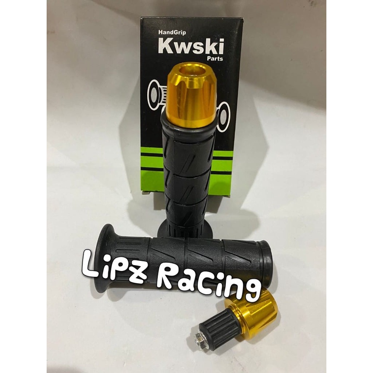 HANDGRIP KWSKI+JALU STANG  BANDUL CNC UNIVERSAL/SEMUA MOTOR