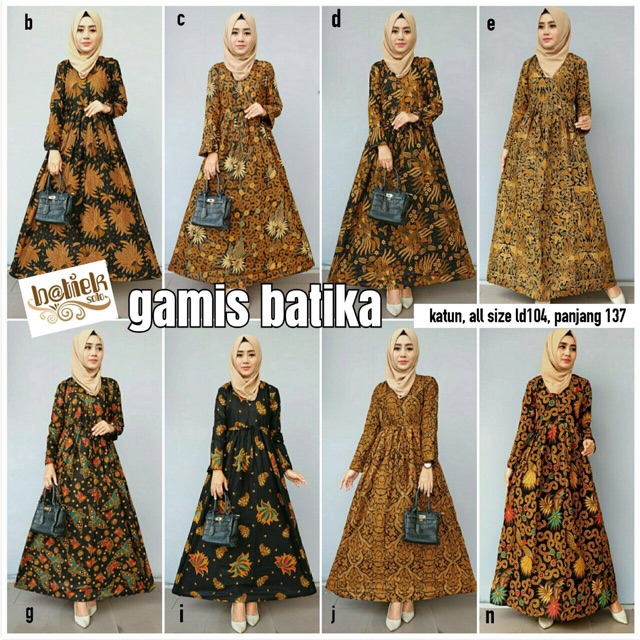 GAMIS BATIK / TERUSAN BATIK / ROK BATIK / BATIK ROK / BATIK MURAH / BATIK FASHION / BATIK HIJAB
