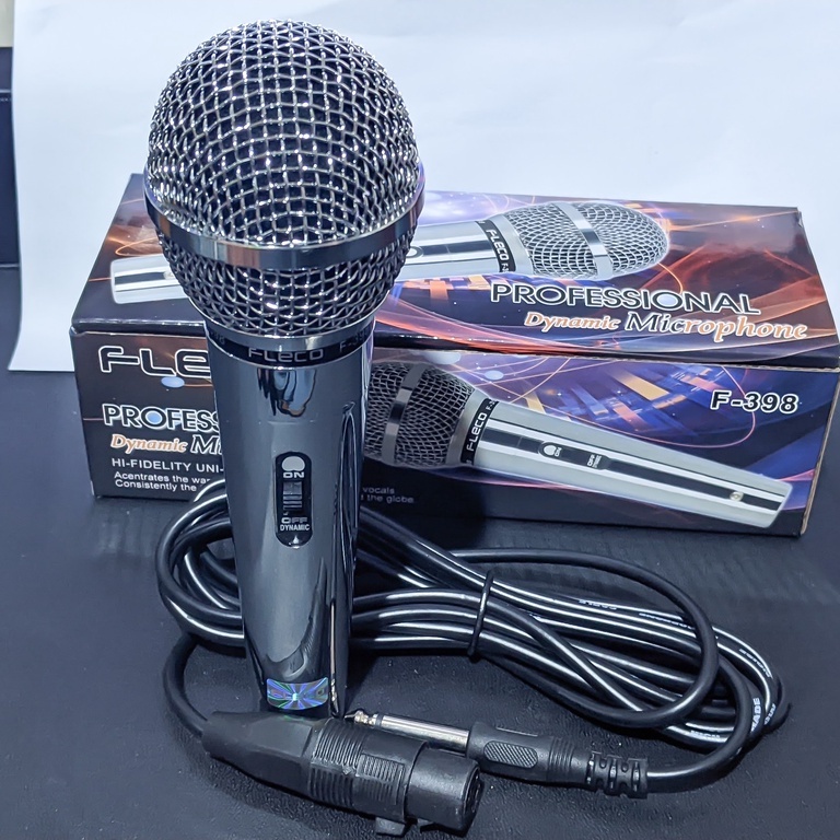 Mic Professional Microphone Kabel Cable Fleco F-398 F 398 Dynamic Microphone Hi-fidelity Uni-Directional