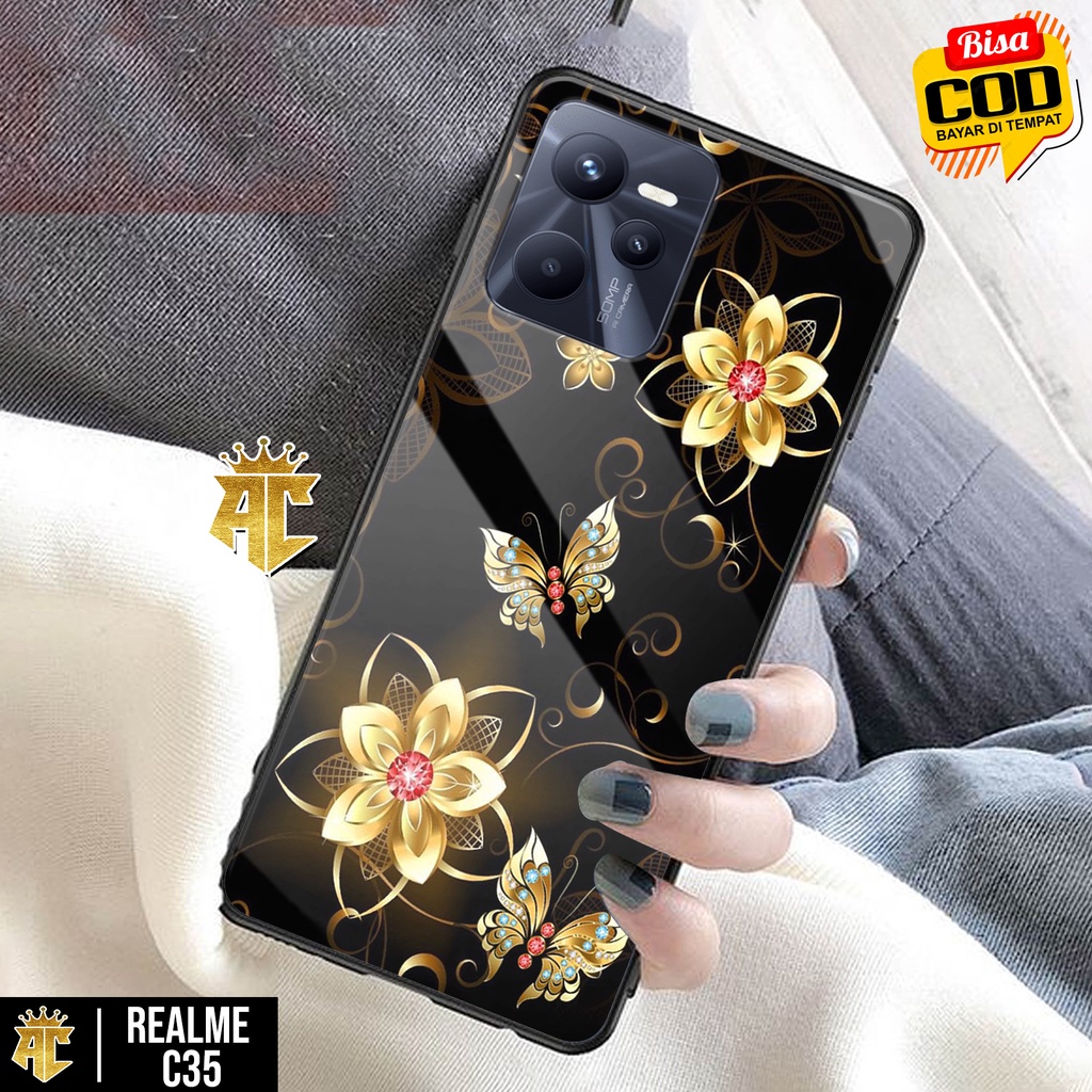 Case REALME C35 - Casing REALME C35 - Terbaru 2021 AERO CASE [ MOTIF butterfly ] Silikon REALME C35 
