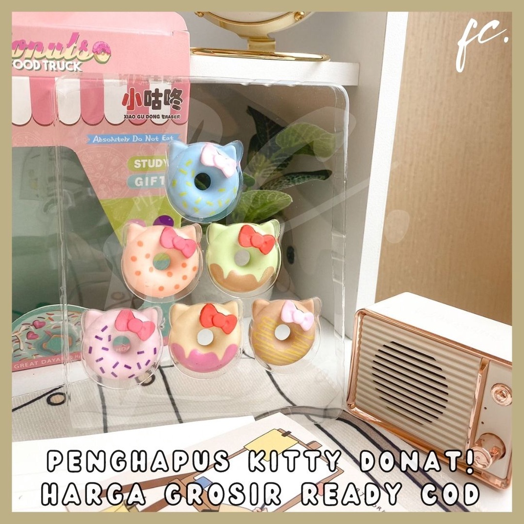 

Paket Box Penghapus Pensil / Eraser Set Hello Kitty Donat Donut Snack Dessert Birthday Hadiah GIft Alat Tulis Sekolah Anak Mini Cute Impor Grosir Ready COD