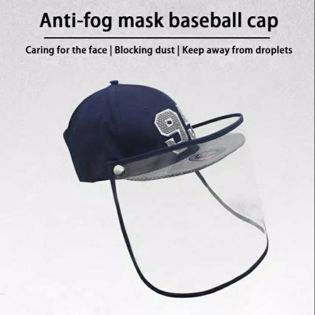 BLOCKING VIRUS BASEBALL CAP KIDS &amp; ADULT PROTECTION FACEMASK HAT TOPI ANTI VIRUS