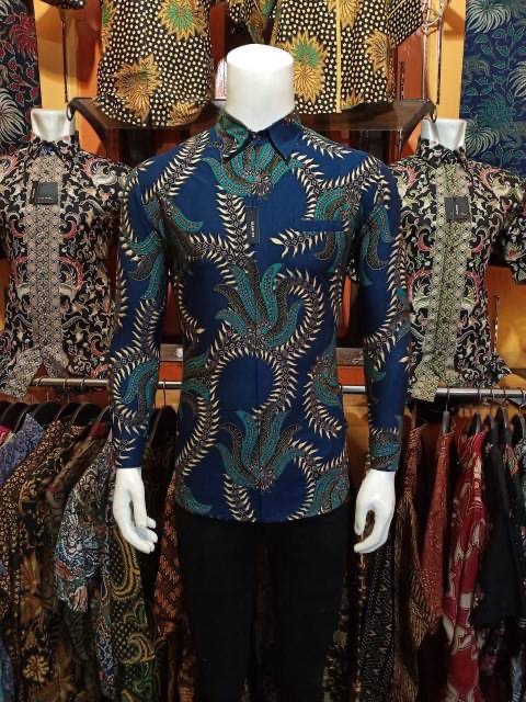 Agrapana Batik Slim Fit Batik Premium Kemeja Lengan Panjang Slimfit Premium Quality