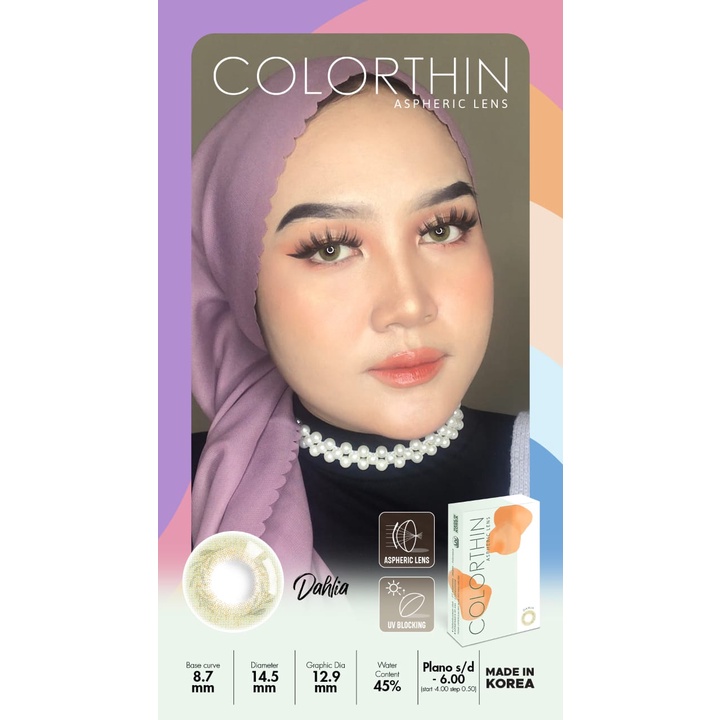 SOFTLENS COLORTHIN DAHLIA NORMAL S/D -6.00