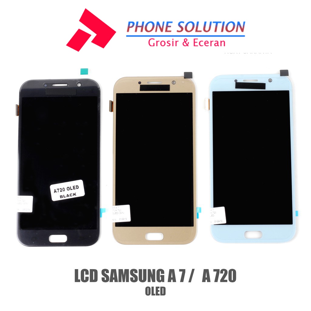 LCD Samsung A7 A720 2017 Fullset Touchscreen // Supplier LCD Samsung - Garansi 1 Bulan