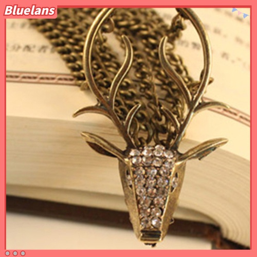 Gelang Multilayer Desain Kepala Rusa Misterius Gaya Vintage Untuk Wanita