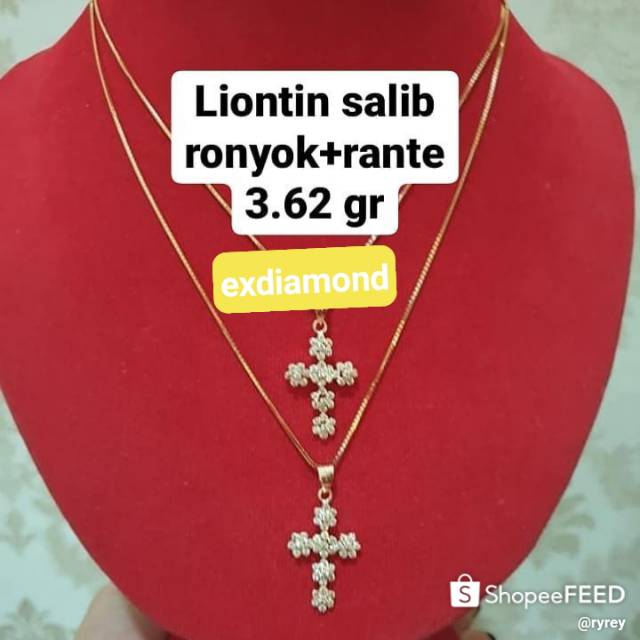 Liontin Berlian Medan Asli