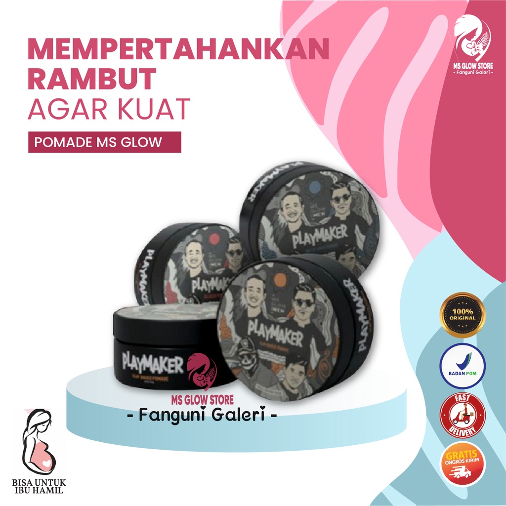 pomade ms glow/pomade oil/clay pomade/water pomade