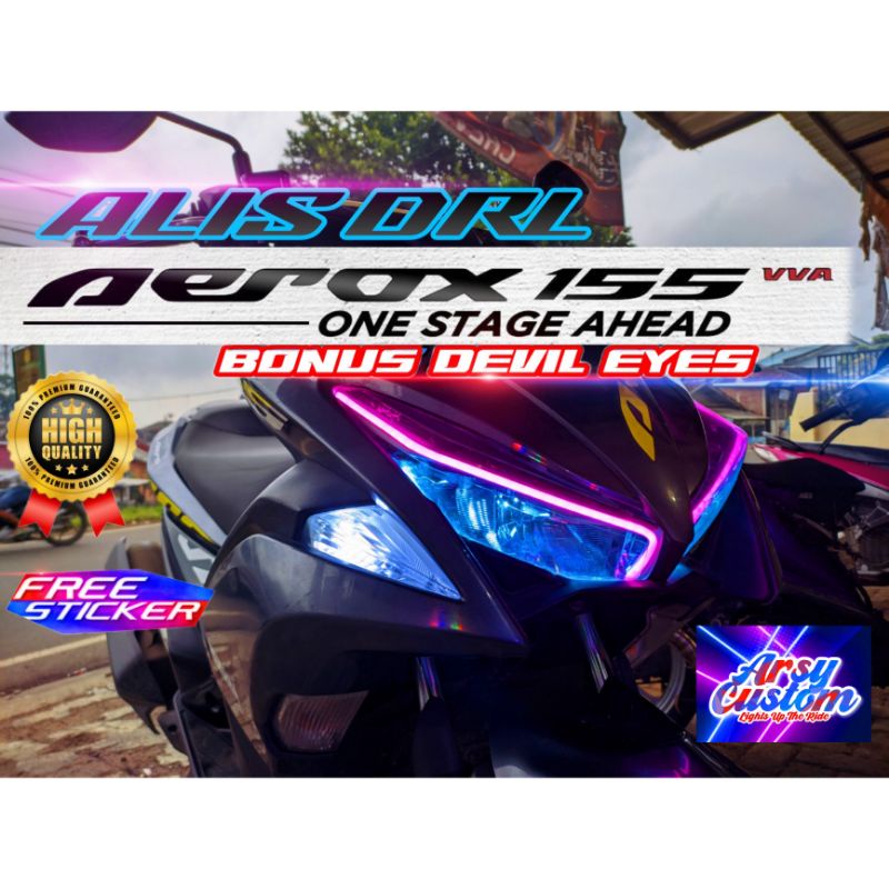 LAMPU ALIS DRL YAMAHA AEROX OLD 155 V2 LAMPU ALIS DRL VARIASI