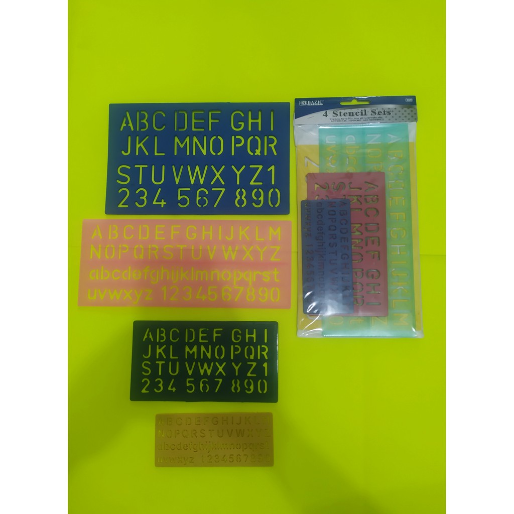 

PENGGARIS HURUF DAN ANGKA SET ISI 4 PCS 389 BAZIC MURAH