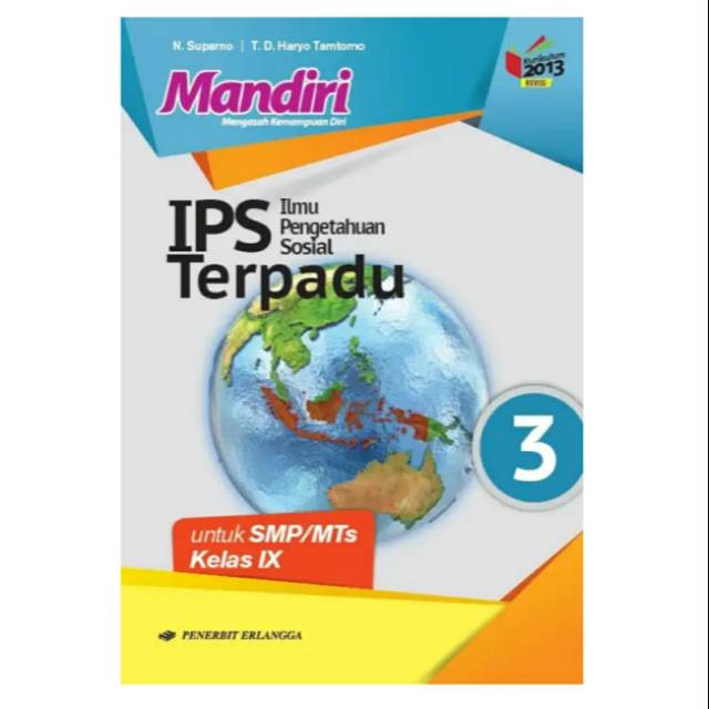 Buku Mandiri Ips Terpadu Smp Kelas 9 Kurikulum 2013 Revisi Erlangga Original Shopee Indonesia