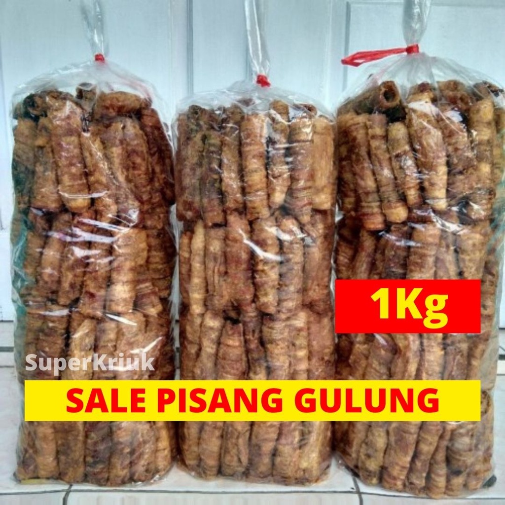 

Sale Pisang Gulung Panjang Manis Kemasan 1Kg