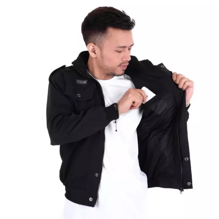 Jaket Bomber Classic - Jaket Bomber Pria