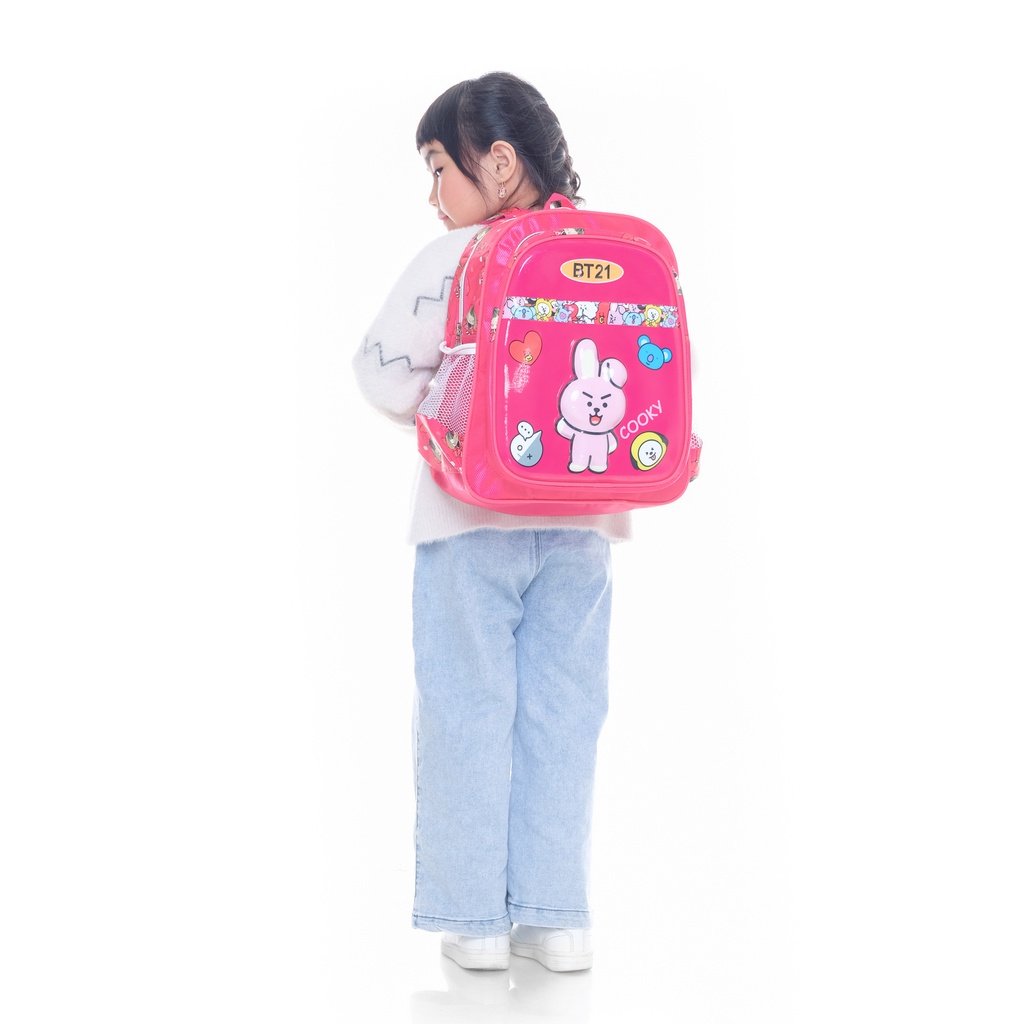 [KLIKTAS] Tas sekolah anak perempuan SD ransel lampu LED gambar kartun 3D Calypso 3724