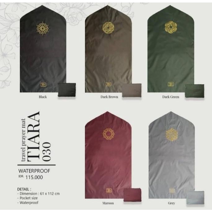 Premium Product Tatuis Travel Prayer Mat Tiara 030 - Sajadah Travelling Tatuis - Paling Diminati