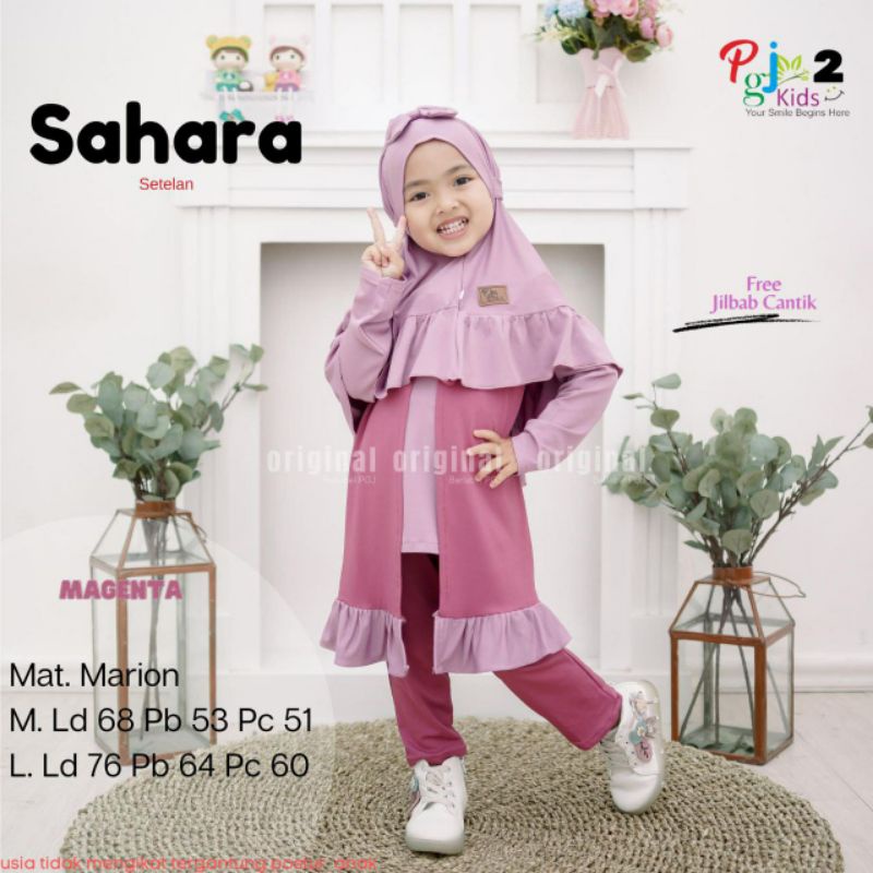 SAHARA SETELAN MUSLIM ANAK PEREMPUAN BY PGJ