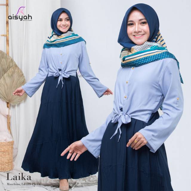 LAIKA MAXI DRESS/DRESS HIJAB/DRESS KEKINIAN
