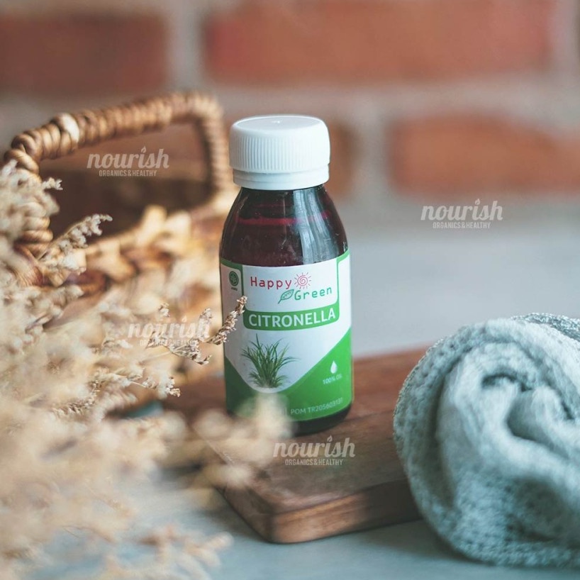 Happy Green Citronella Essential Oil (80ml) - Minyak Sereh Wangi