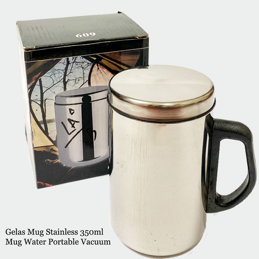 Gelas Mug Stainless 350ml Mug Water Portable Vacuum