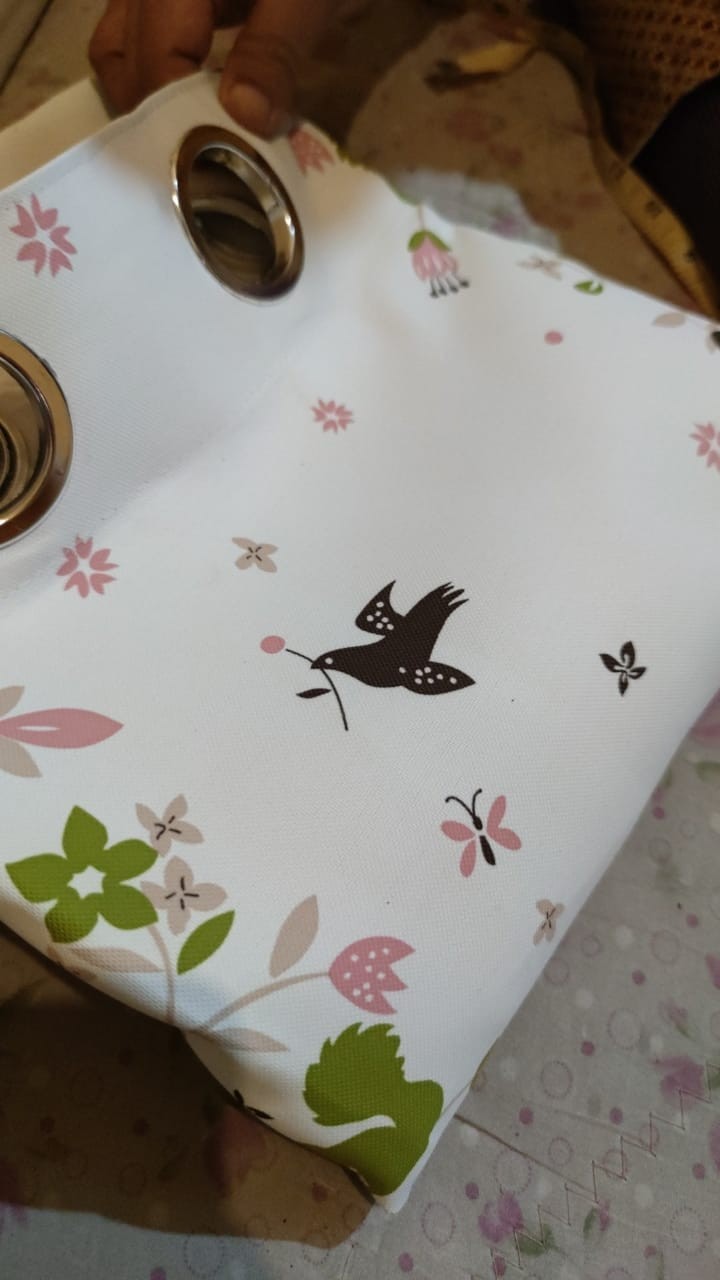 Gorden Blackout Blazer Burung Jendela Pintu Tirai Minimalis 12 Smokring 140 X 200