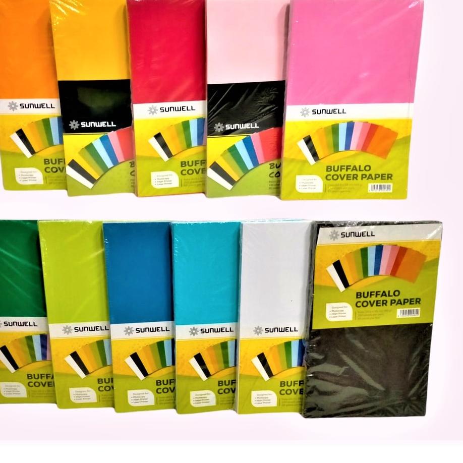 

Hot Sale - KERTAS KARTON BC COVER JILID FOLIO BUFALO POLOS WARNA 150 GSM ISI 100 LEMBAR