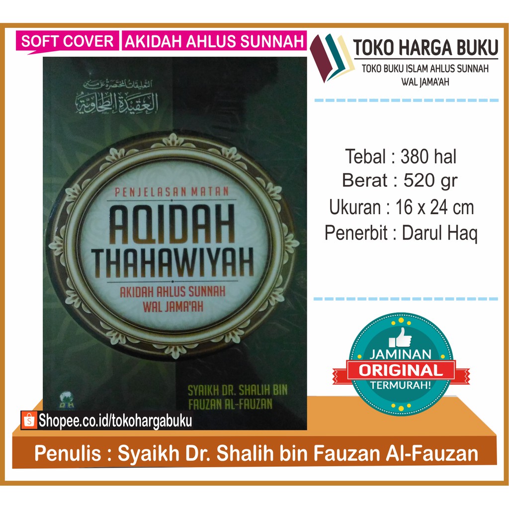 Penjelasan Matan Aqidah Thahawiyah SF - Penerbit Darul Haq