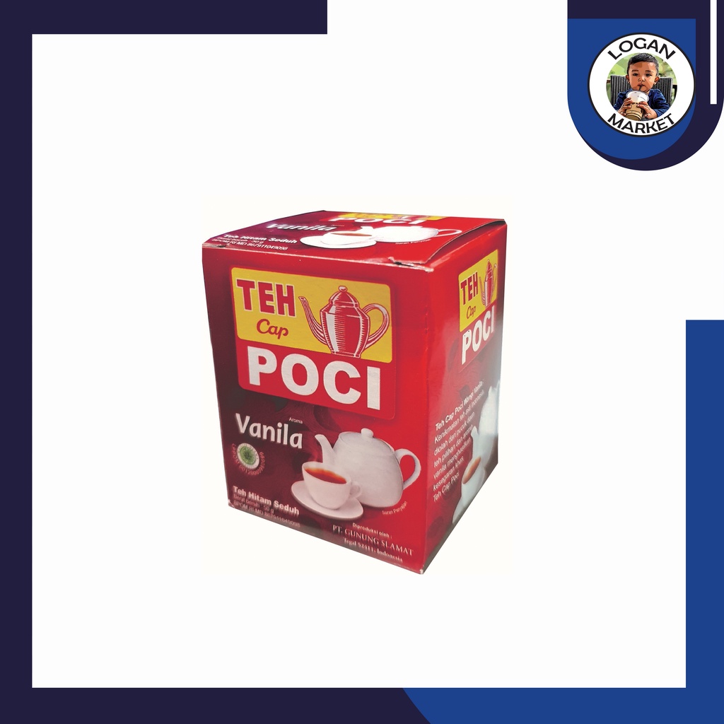 Cap Poci Teh Bubuk 50gram 50 gram Vanila Vanilla