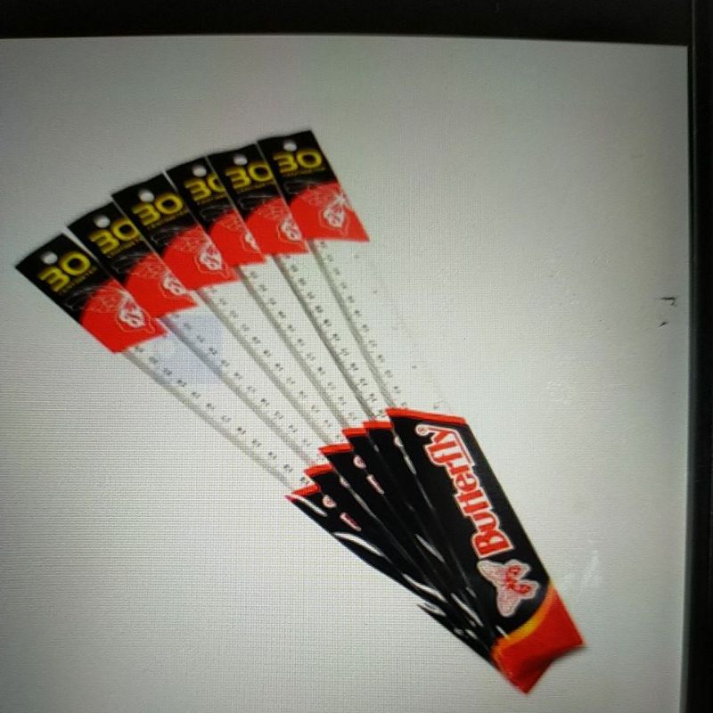 

penggaris 30 cm butterfly