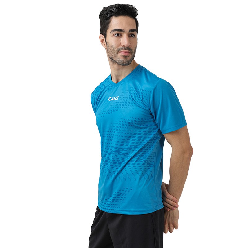Calci Baju Scorch Jersey - Cyan