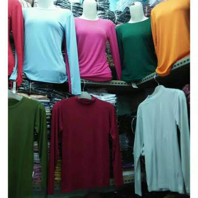 TERMURAH Manset Badan Jumbo XXL - XXXL Rayon Super Turtleneck / Atasan Baju Kaos / Dalaman Manset