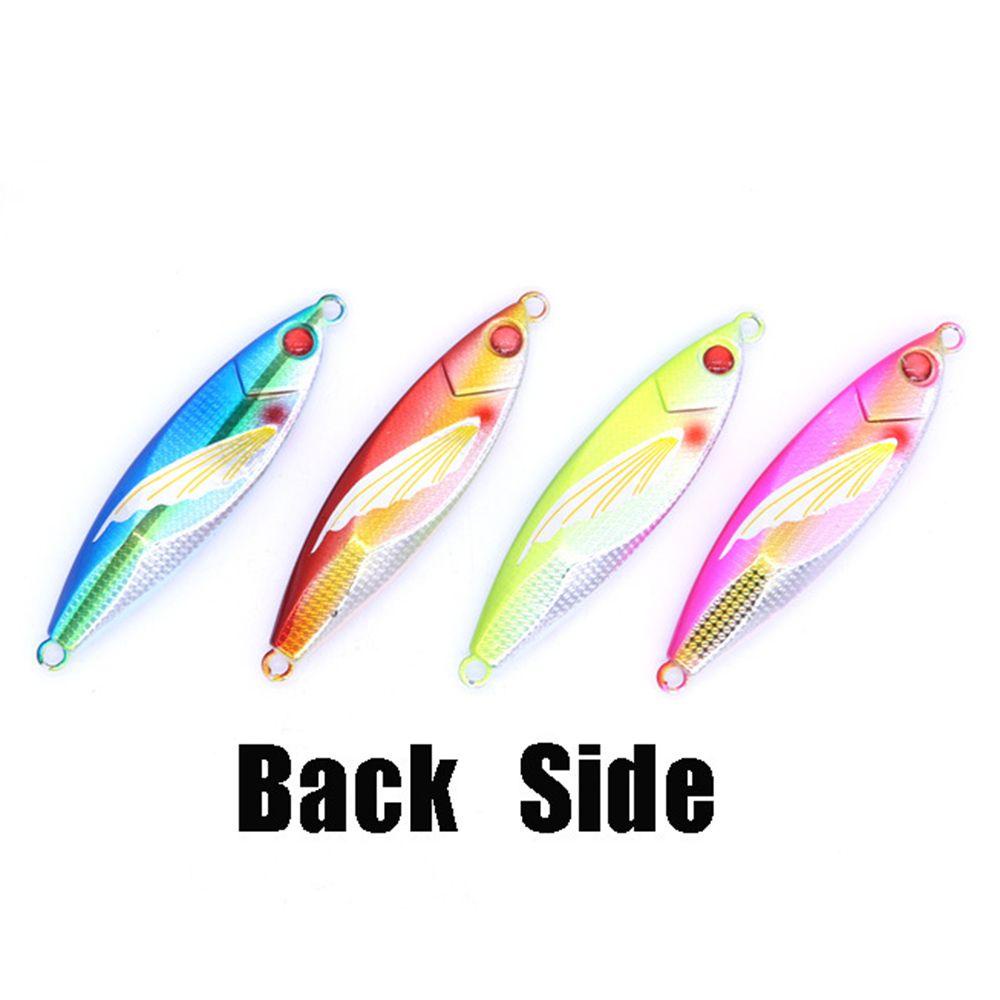 Nanas 40g 60g 80g 100g Logam Metal Jig Bass Hook Bercahaya Slow Jigging Sendok Umpan Pancing