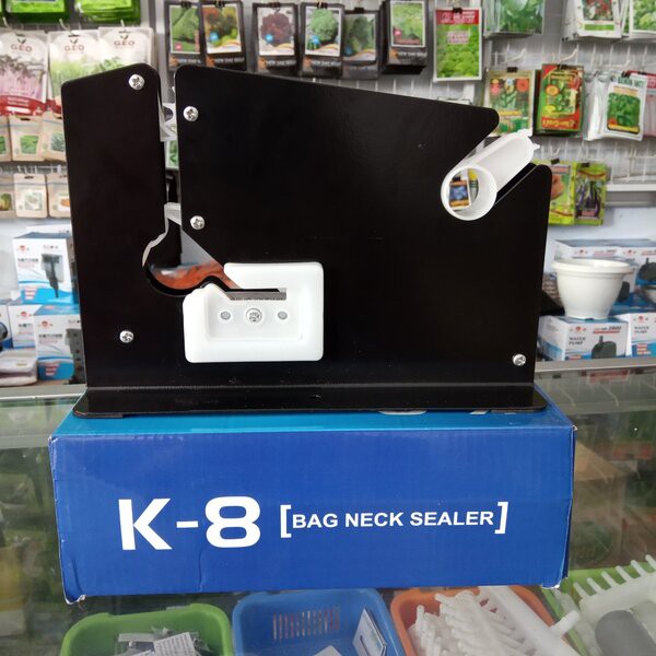 Bag Neck Sealer Alat Ikat Plastik Sayur Buah Dispenser Selotip Lakban