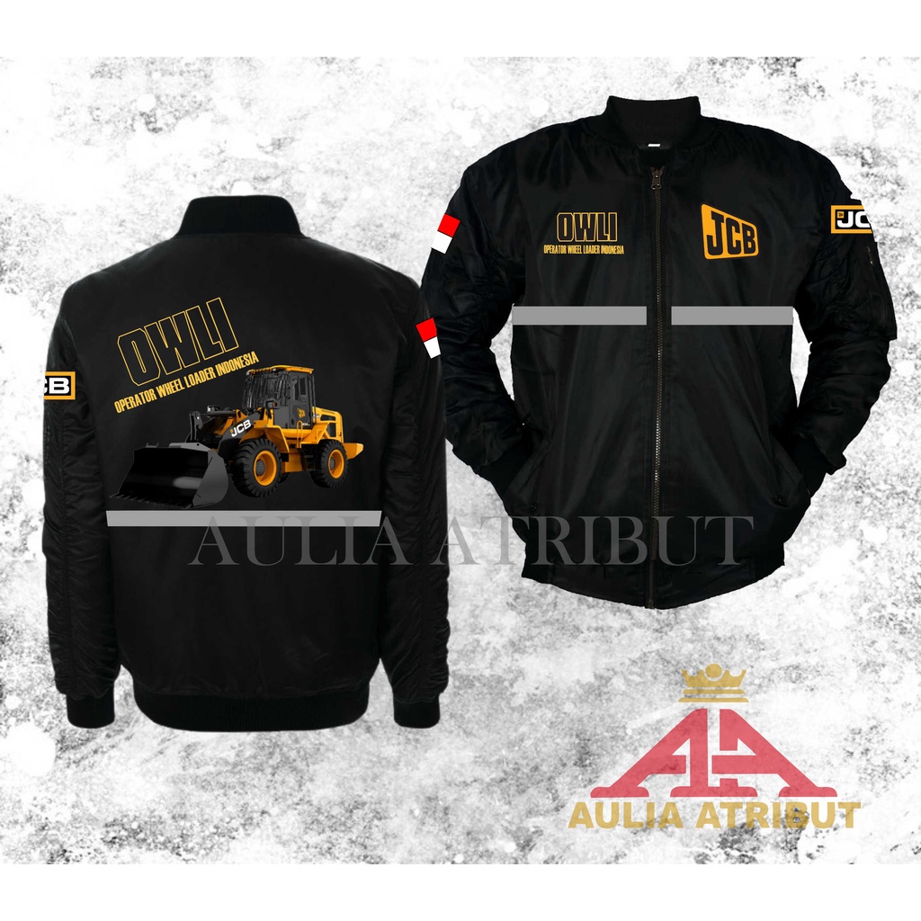 jaket bomber wheel loader indonesia laki laki terbaik anti air dan angin / jaket pria murah  / jaket