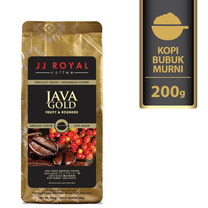 

Coffee/Kopi JJ Royal Java Gold Blend Ground Bag 200g - kkp1338