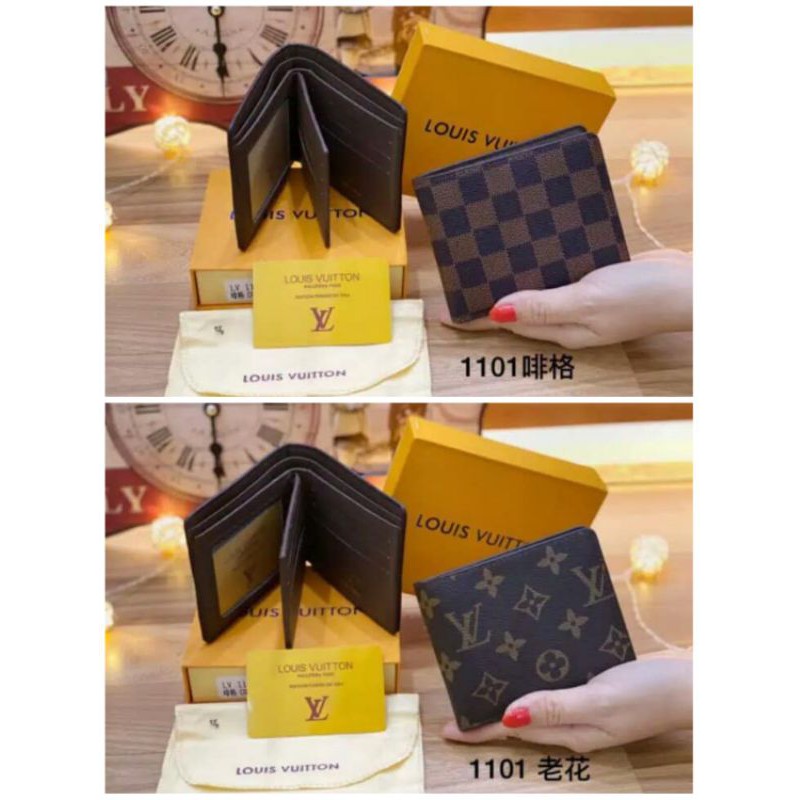 Dompet Lipat LV Pria Import / Dompet Pria Terbaru Bisa COD