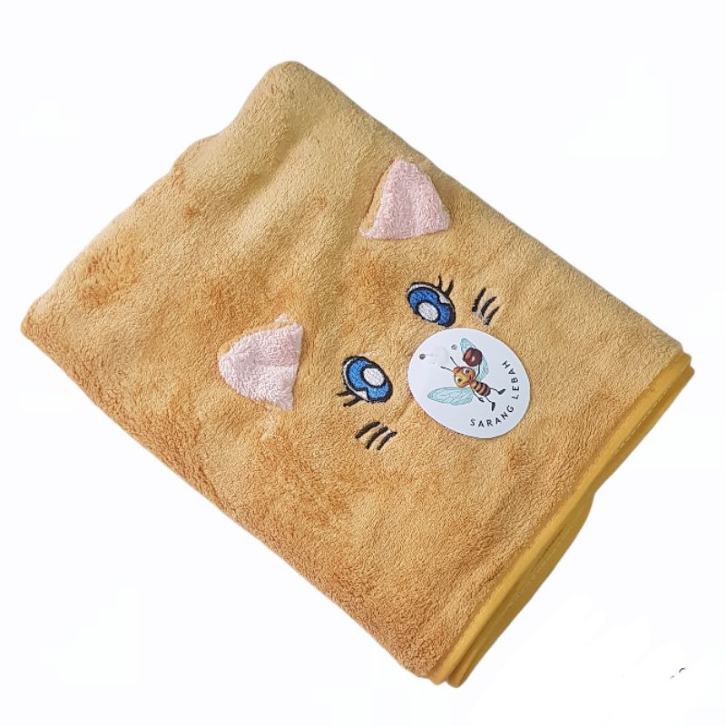 Handuk Bayi Lembut Murah UK 50X100 CM-MUSTARD