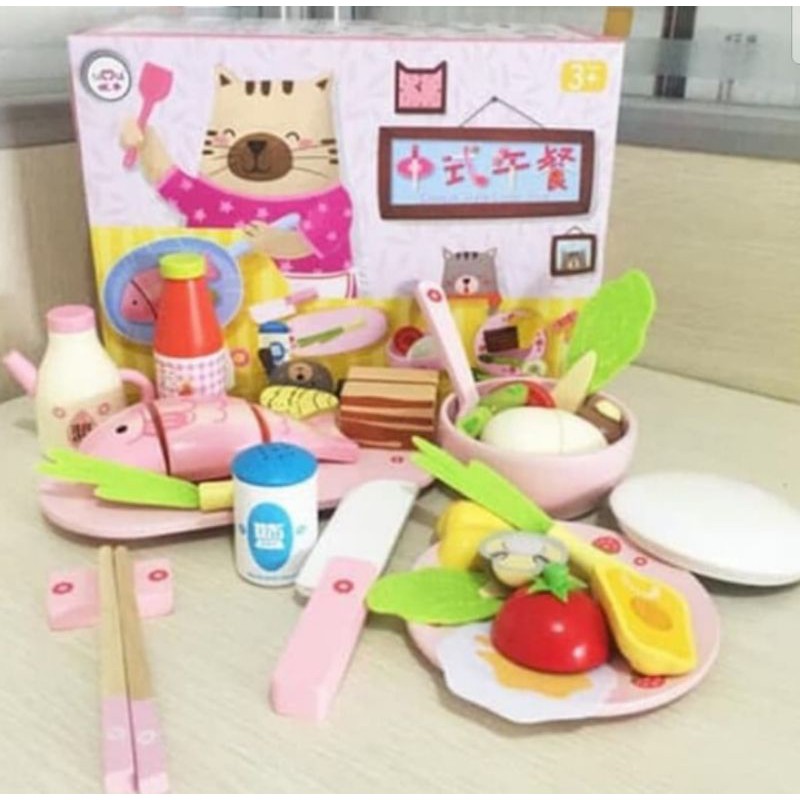 MAINAN PERALATAN PERLENGKAPAN MAKANAN SEHAT - KADO ANAK ULTAH MURAH