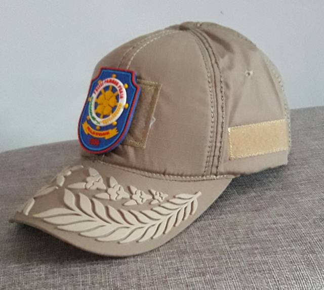 TOPI PAMEN VELCRO + PATCH RUBBER PAMONG PRAJA