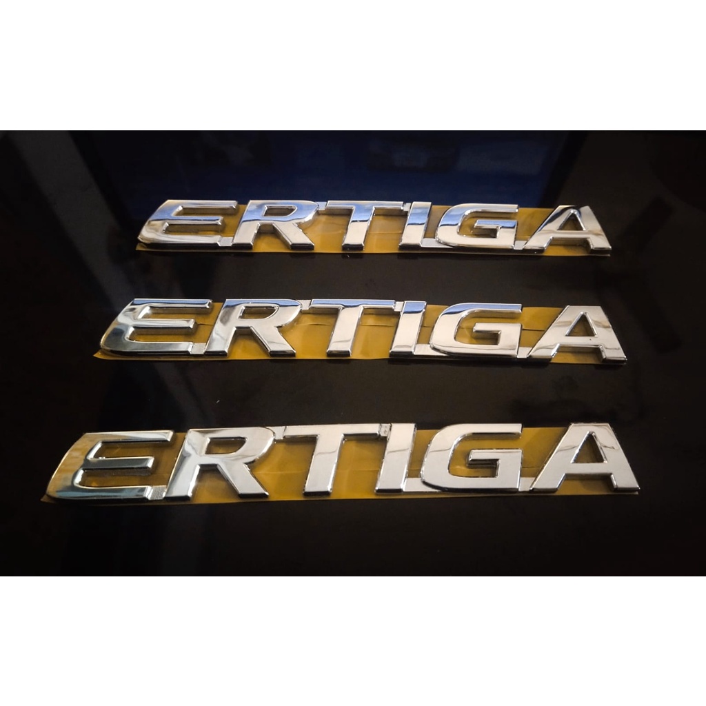 Emblem Logo Tulisan Ertiga Chrome Original