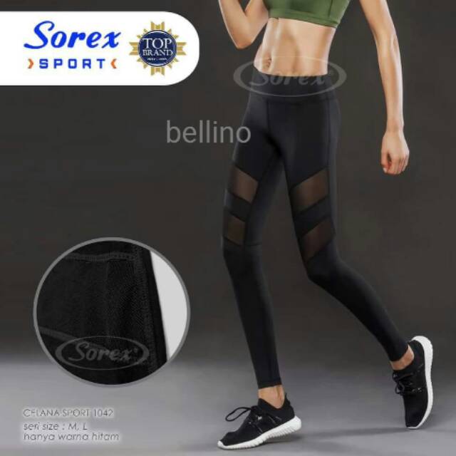 Celana Olahraga Wanita 925 Allsize Tile Transparan/ Legging Panjang Sport Gym Fitness Import Premium