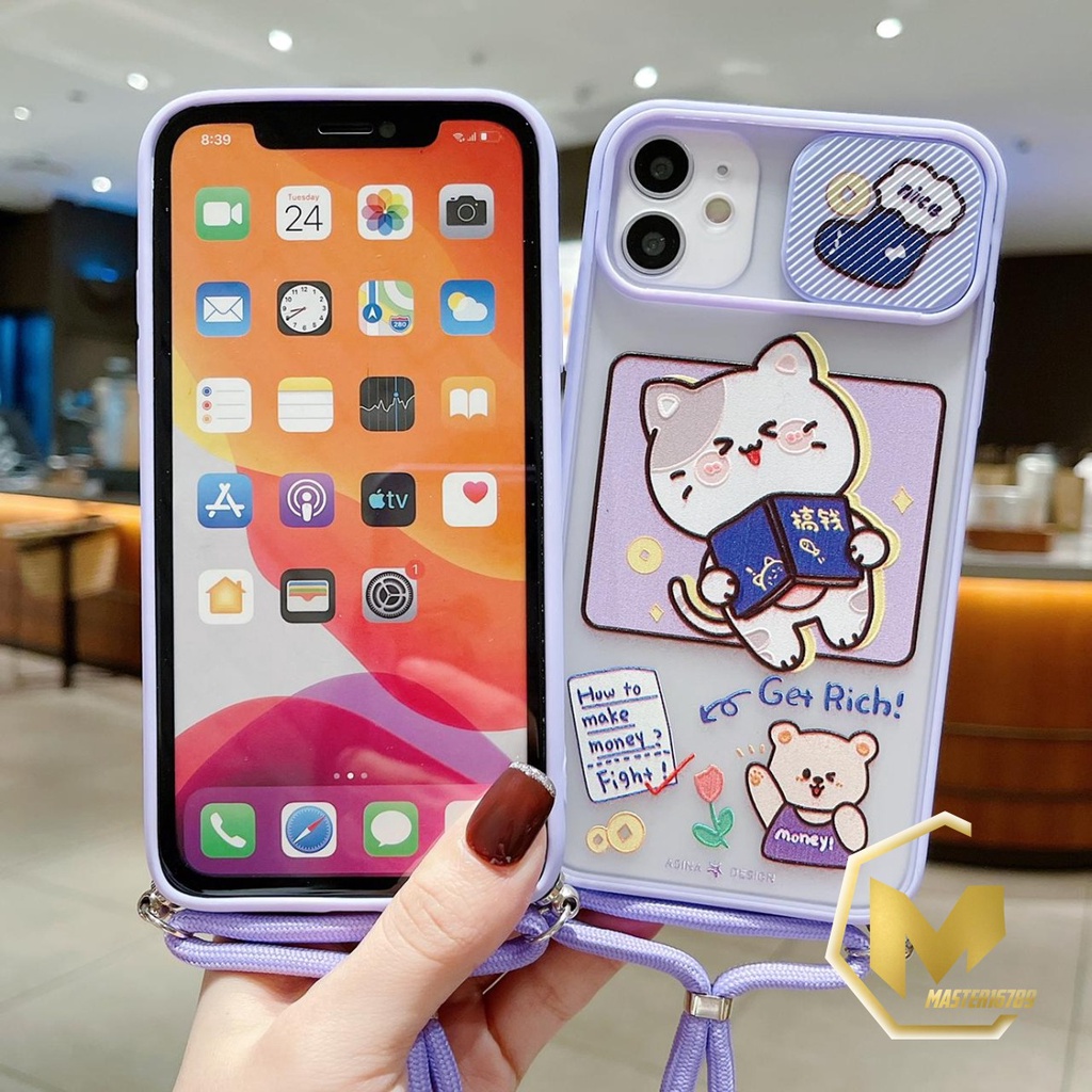 SS197 SOFTCASE SLINGCASE LANYARD SLIDE KARAKTER OPPO A74 A15 A37 NEO 9 A9 A5 A52 A92 A53 A33 A31 A8 2020 A16 A55 A83 MA2341