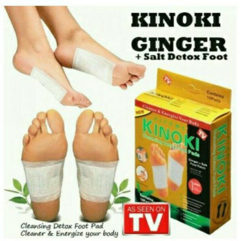 Koyo Kaki Penyerap Racun Detox Foot Pads Herbal / Kinoki Gold Ginger Original Salt Koyo Kaki Herbal