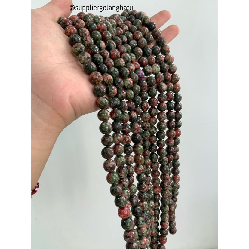 batu green malachite 10mm malakit hijau aksesoris bahan kreasi akik bahan kalung gelang kerajinan tangan craft manik