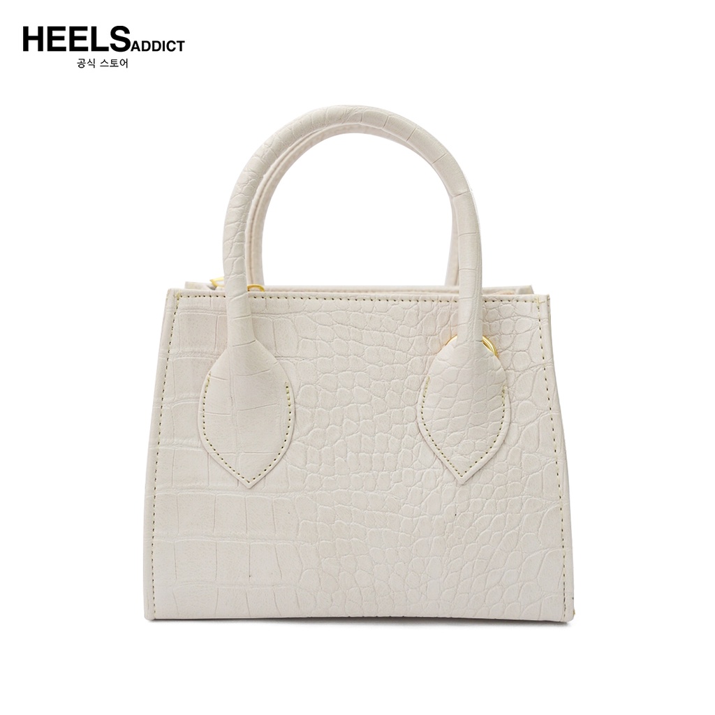 Heelsaddict - Naomi - Vintage Slingbag Croco Tas Wanita