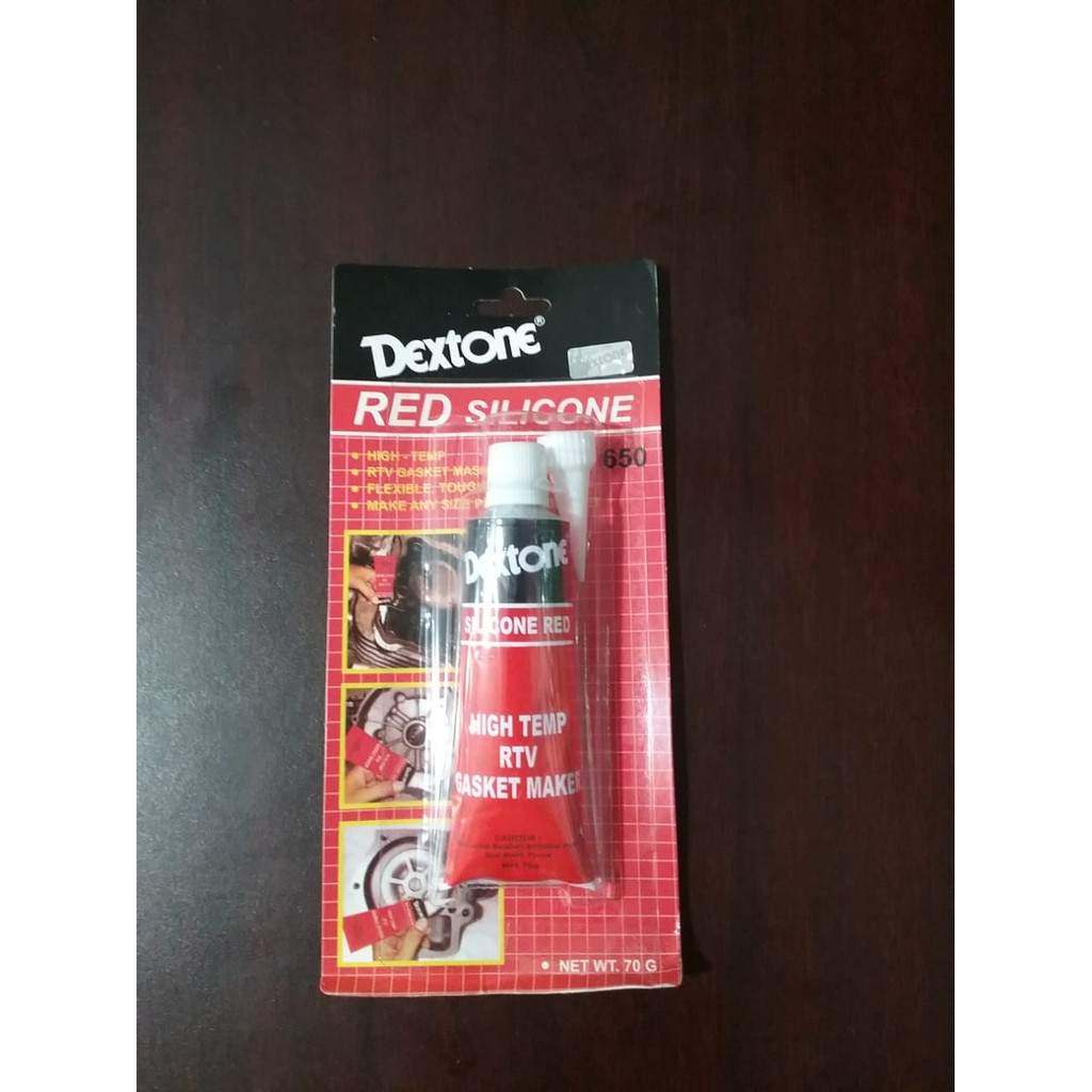 Dextone Lem merah / Red Silicone / Lem Gasket Besar 70gr