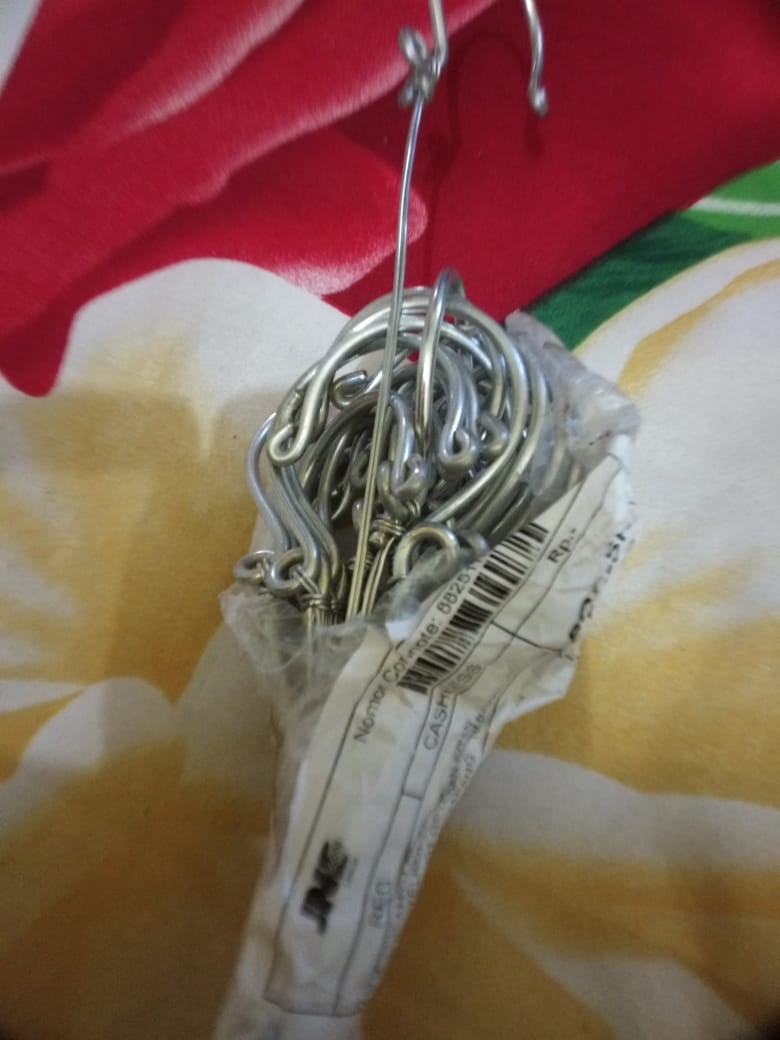 Gantungan Pot Plastik,p 35cm,1 Ikat Isi 12biji,,